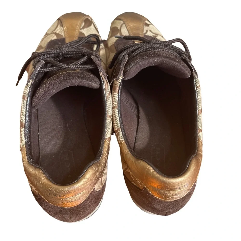 Coach Jayme Brown CC Print Sneakers Size: 8‎